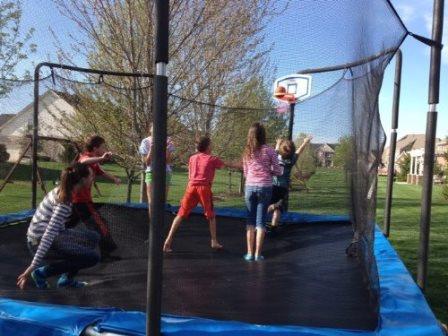 trampoline basketball